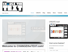 Tablet Screenshot of changethetext.com
